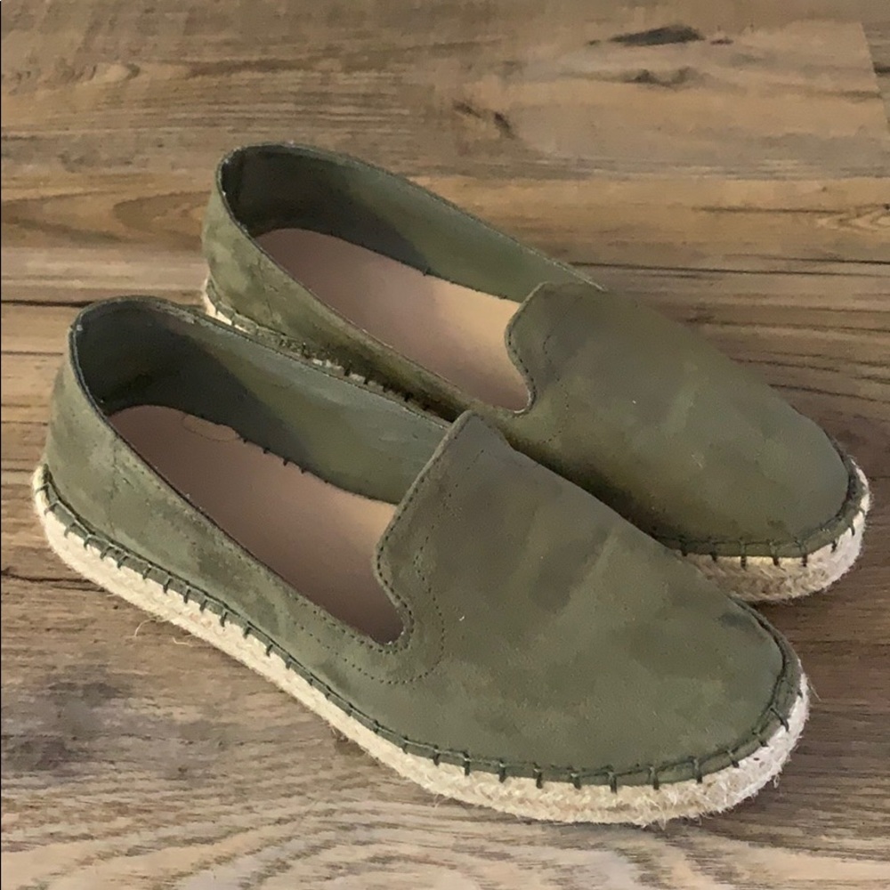 Green espadrilles